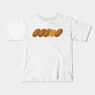 Bunny - Row of Loaves Kids T-Shirt